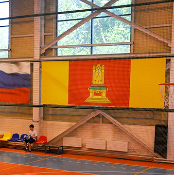 Стены игрового спортивного зала
